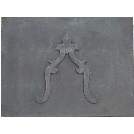 Plaque en fonte Lys 80 x 60 h x 1,2 cm