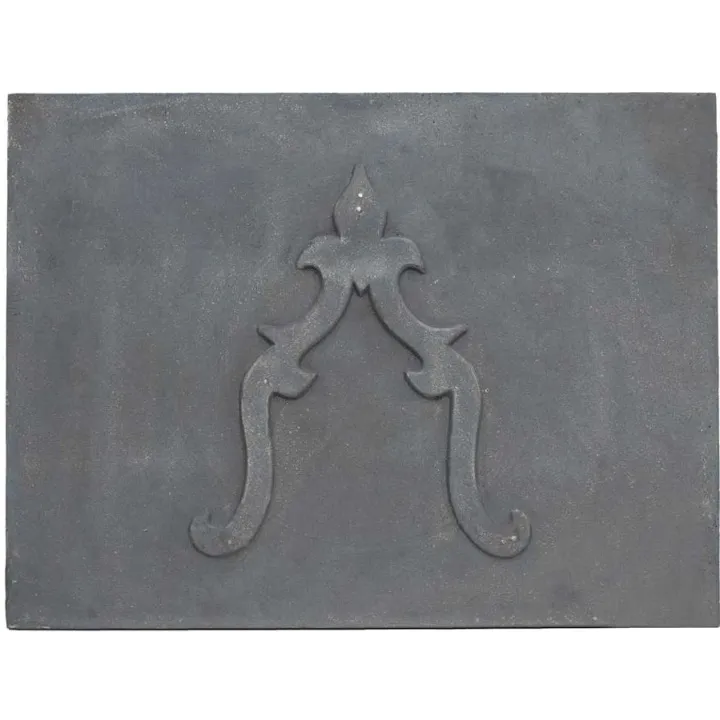 Plaque en fonte Lys 80 x 60 h x 1,2 cm