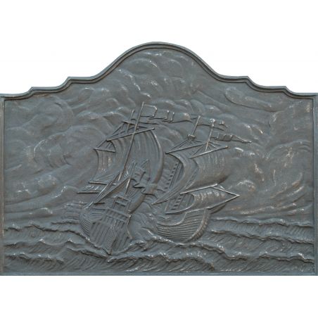 Plaque en fonte Voilier 100 x 74 h x 2 cm