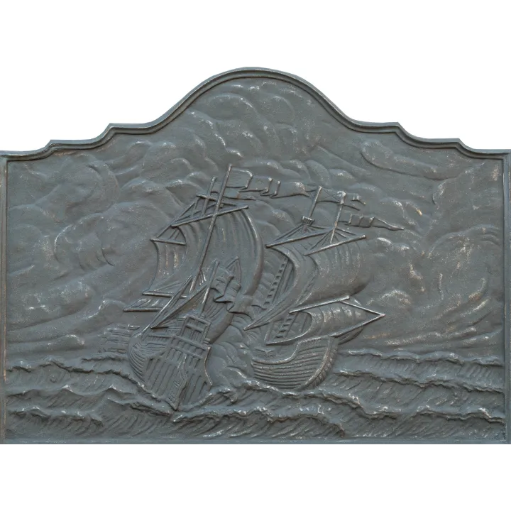 Plaque en fonte Voilier 100 x 74 h x 2 cm