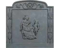 Plaque en fonte Vénus 80 x 80 h x 1,2 cm