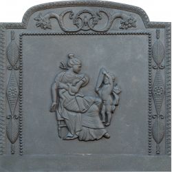 Plaque en fonte Vénus 80 x 80 h x 1,2 cm