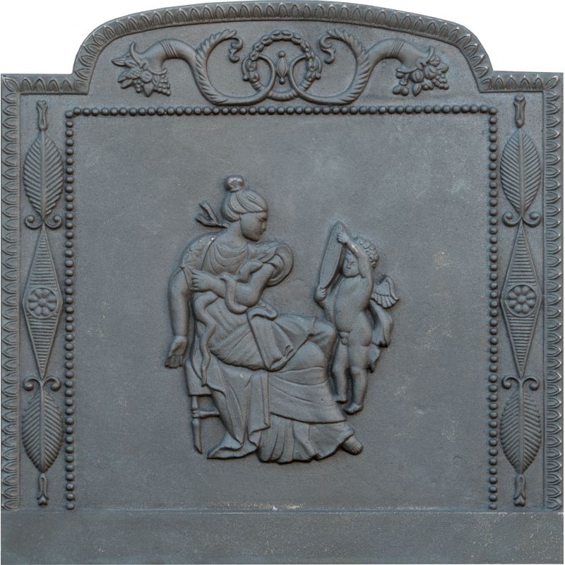 Plaque en fonte Vénus 80 x 80 h x 1,2 cm