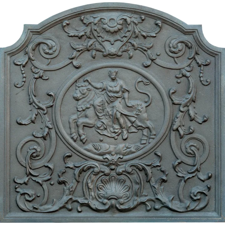 Plaque en fonte Demoiselle 80 x 80 h x 2 cm