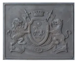 Plaque en fonte Maison Royal 100 x 80 h x 1 cm