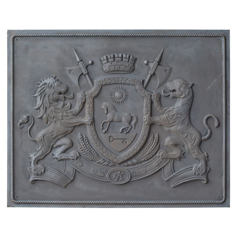 Plaque en fonte Maison Royal 100 x 80 h x 1 cm