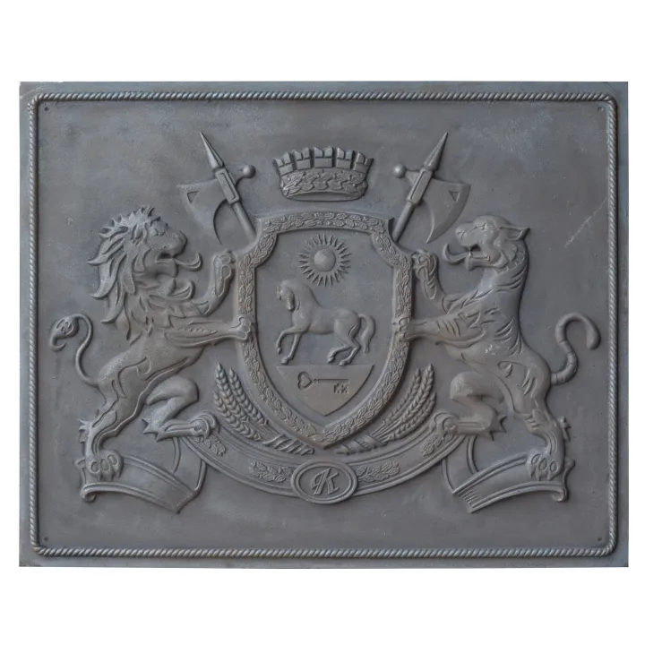 Plaque en fonte Maison Royal 100 x 80 h x 1 cm