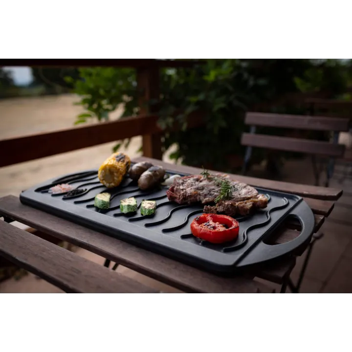 Grille barbecue reversible 55 x 30 x 1,6 h cm - Pièce standard  - Ersho Distribution