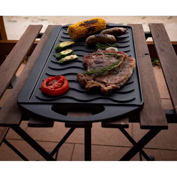 Grille barbecue reversible 55 x 30 x 1,6 h cm - Pièce standard  - Ersho Distribution