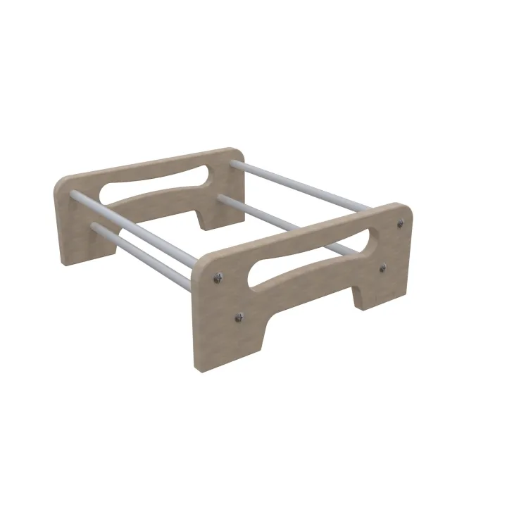 Support en bois pour grille en fonte 46,6 x 40 x 16 h cm - Pièce standard  - Ersho Distribution