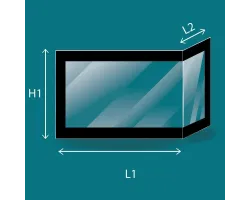 Verre vitrocéramique pliée pour insert et poele à bois de la marque DOVRE Astro 3 - Ersho Distribution