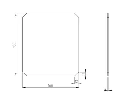 Vitre poele F602 Eco - Jotul - réf JO-10054506- Ersho