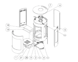 Thermobeton du fond - Stove/Artwood  - Ersho