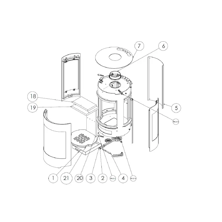 Thermobeton du fond - Stove/Artwood  - Ersho